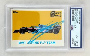 Esteban Ocon Signed Card 2022 Topps Miami GP F1 PSA/DNA