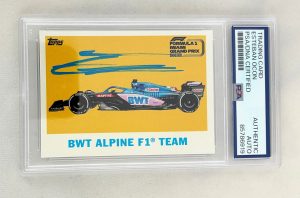 Esteban Ocon Signed Card 2022 Topps Miami GP F1 PSA/DNA 4