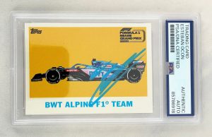 Esteban Ocon Signed Card 2022 Topps Miami GP F1 PSA/DNA 5