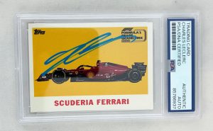 Charles Leclerc Signed Card 2022 Topps Miami GP F1 PSA/DNA