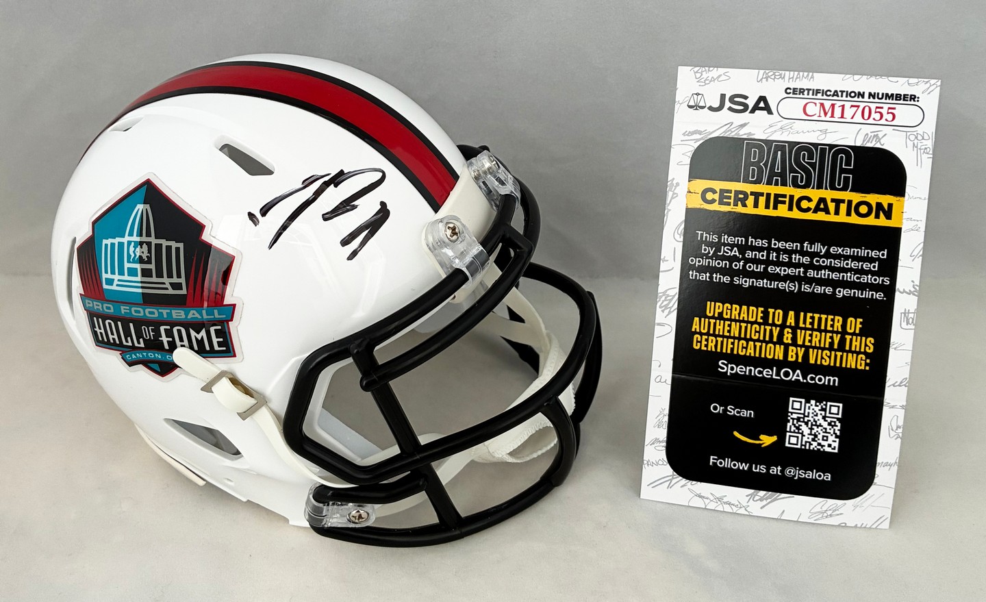 Drew Brees Signed Mini Helmet HOF New Orleans Saints JSA