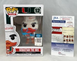 Darian Mensah Signed Funko Pop Miami Hurricanes JSA