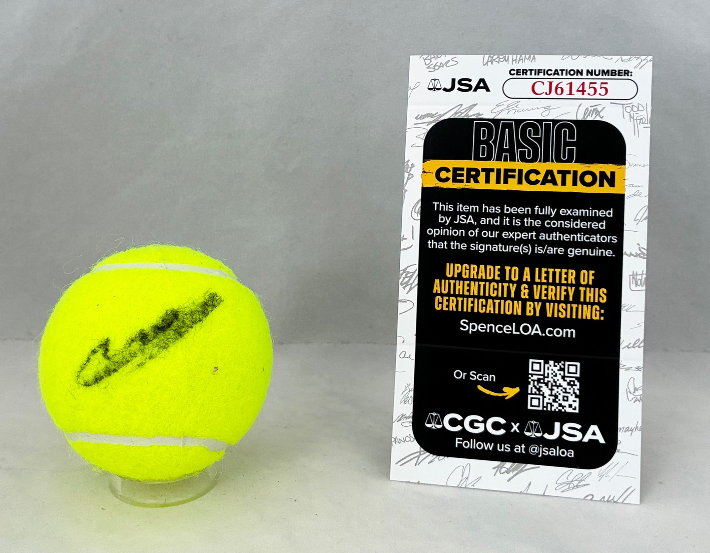 Alexander Bublik Signed Tennis Ball JSA