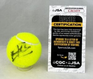 Alex De Minaur Signed Tennis Ball JSA 1