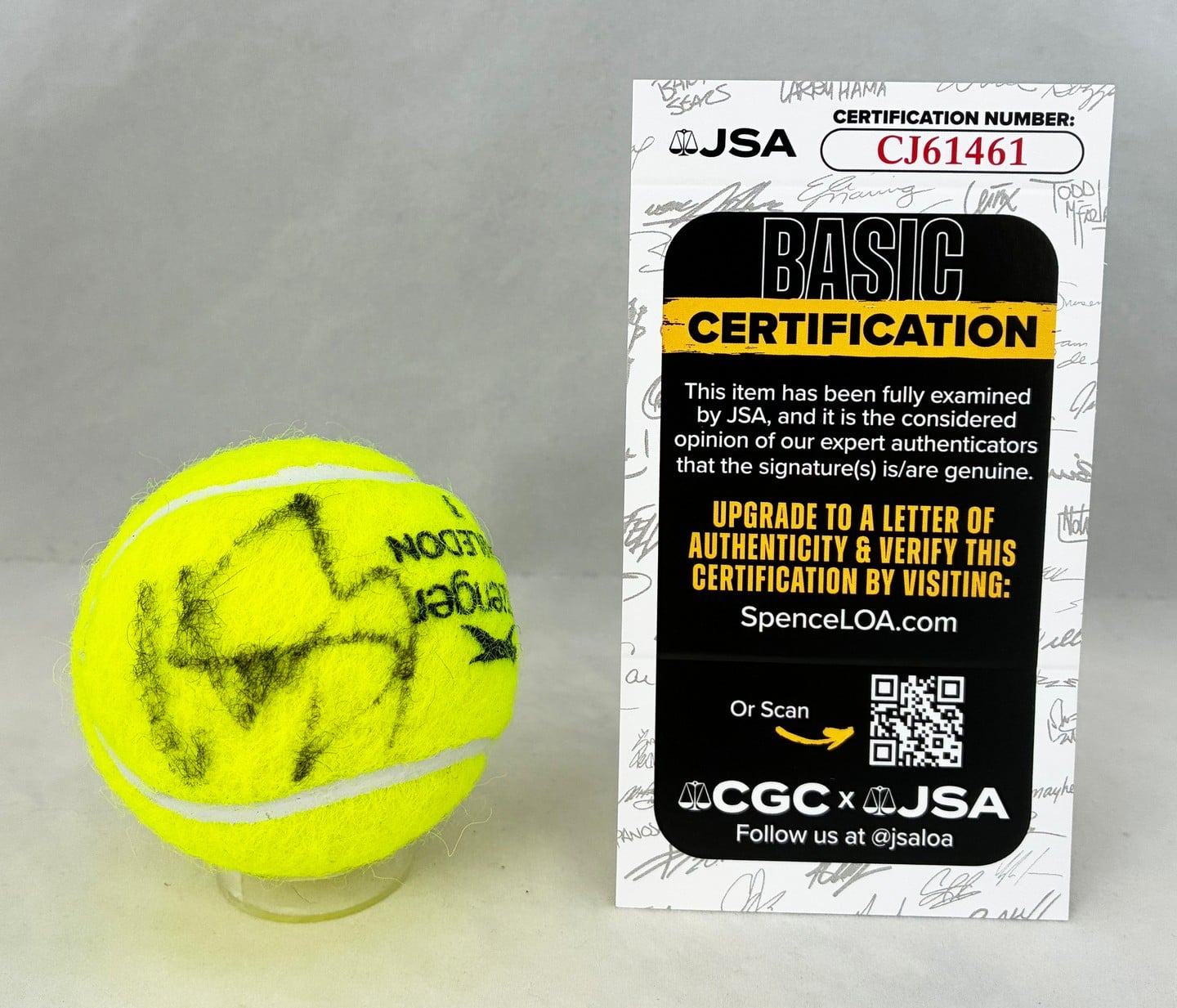 Conchita Martinez Signed Tennis Ball JSA 1