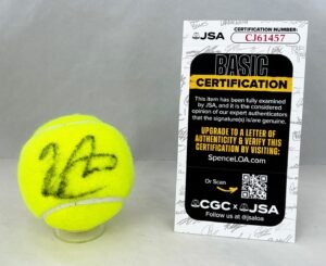 Jakub Mensik Signed Tennis Ball JSA