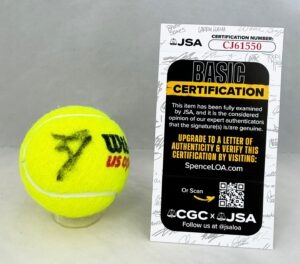 Jannik Sinner Signed Tennis Ball US Open JSA 1