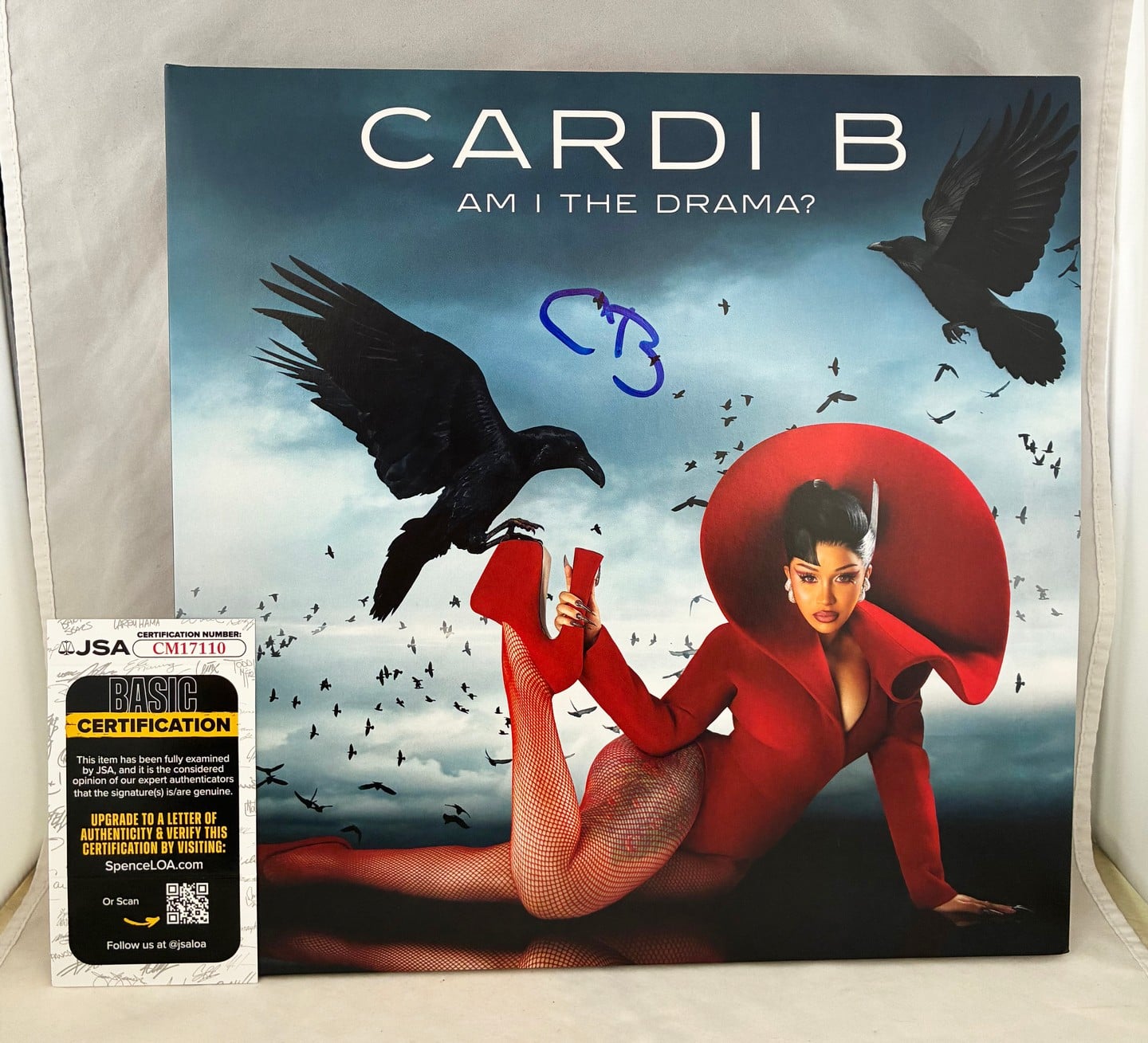 Cardi B Signed Vinyl LP Album Am I The Drama JSA