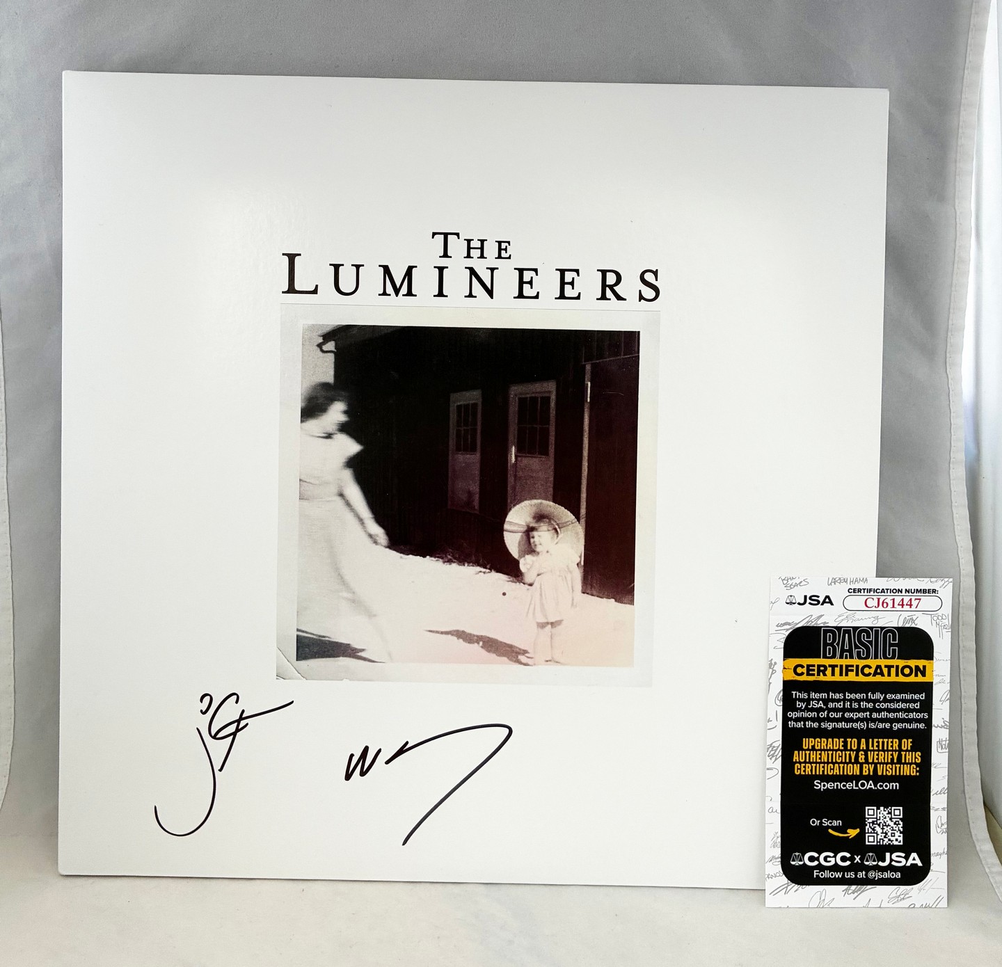The Lumineers Wesley Schultz and Jeremiah Fraites Signed Vinyl LP Album JSA