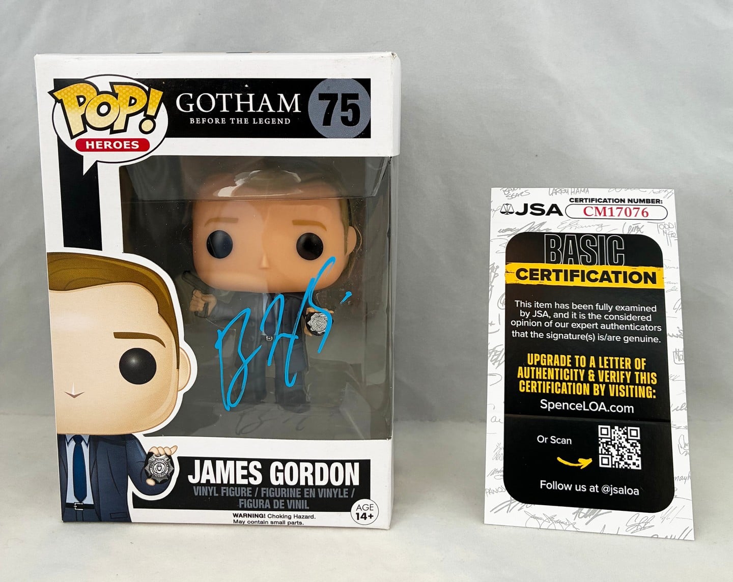 Ben McKenzie Signed Funko Pop Cotham James Gordon JSA