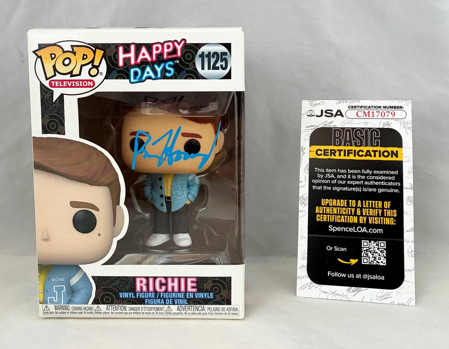 Ron Howard Signed Funko Pop Happy Days Richie JSA