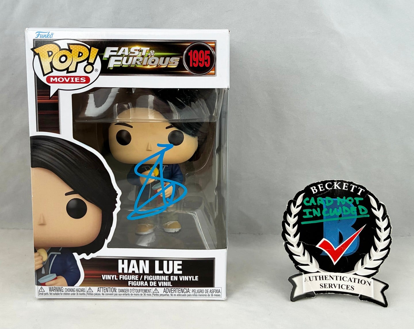Sung Kang Signed Funko Pop Fast and The Furious Han Lue Beckett BAS 1