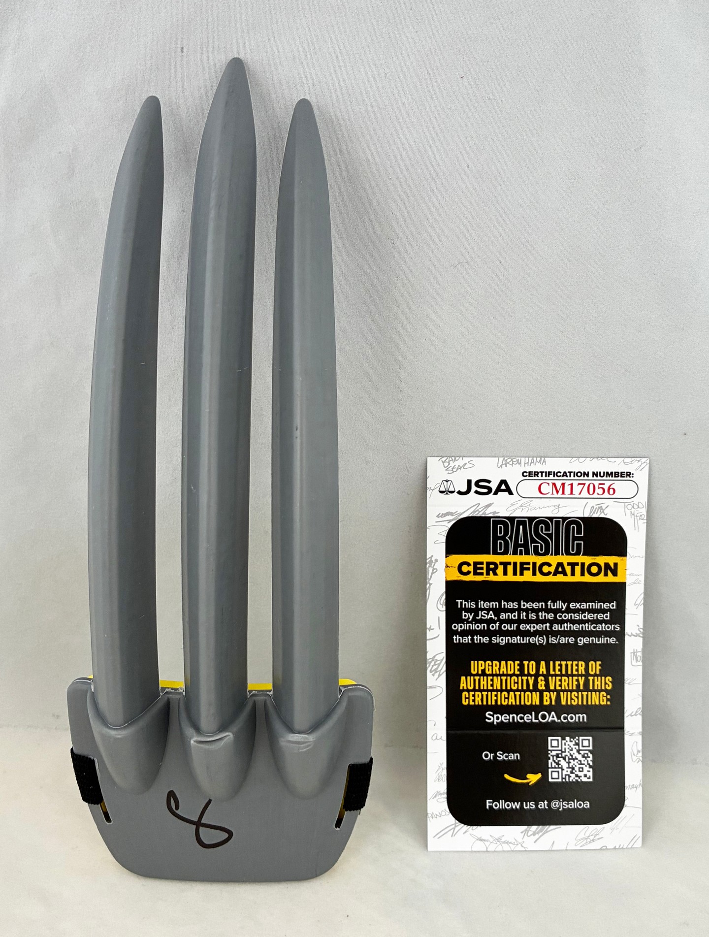 Hugh Jackman Signed Claws JSA