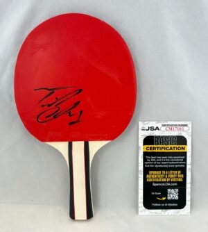 Timothee Chalamet Signed Ping Pong Paddle Marty Supreme JSA 1