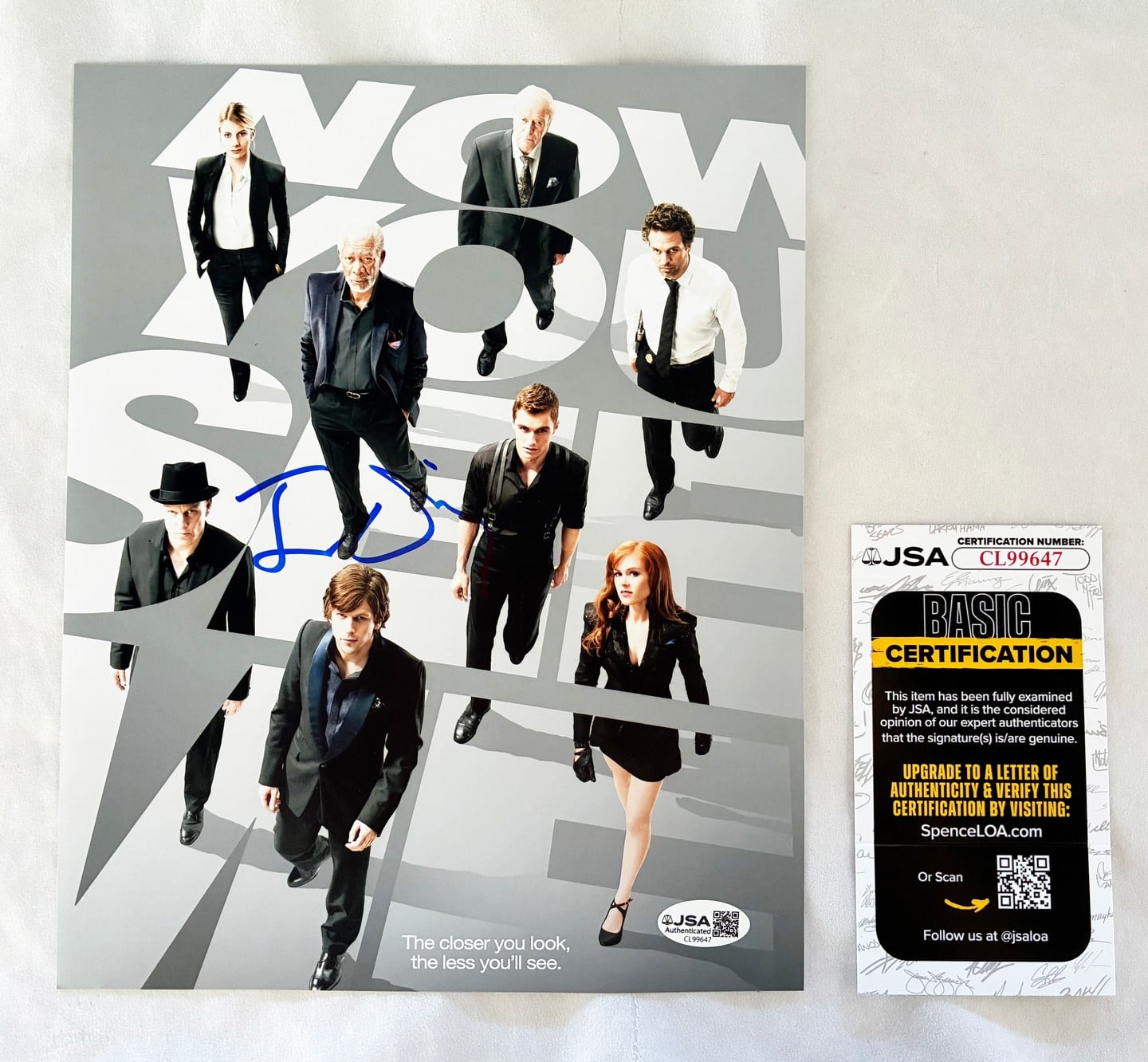 Jesse Eisenberg Signed 8x10 Photo JSA