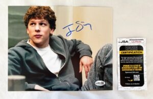 Jesse Eisenberg Signed 8x10 Photo JSA 3