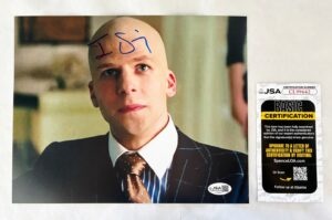 Jesse Eisenberg Signed 8x10 Photo JSA 5