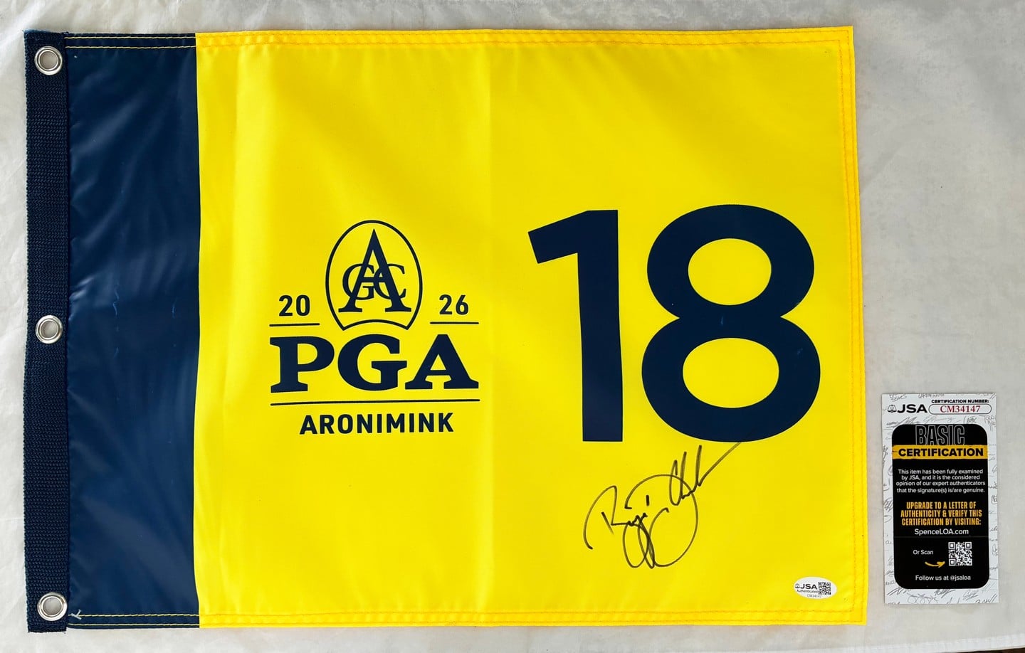 Bryson Dechambeau Signed 2026 PGA Championship Flag JSA 1
