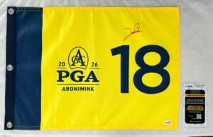Jon Rahm Signed 2026 PGA Championship Flag JSA