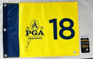 Jordan Spieth Signed 2026 PGA Championship Flag JSA 1