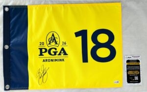 Rickie Fowler Signed 2026 PGA Championship Flag JSA