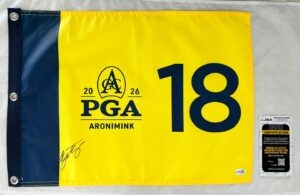 Chris Gotterup Signed 2026 PGA Championship Flag JSA