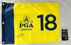 Chris Gotterup Signed 2026 PGA Championship Flag JSA 1