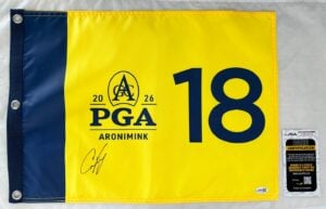 Cameron Young Signed 2026 PGA Championship Flag JSA 1