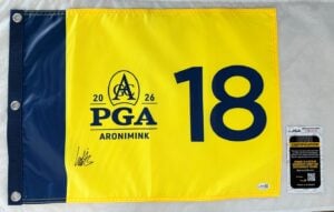 Ludvig Aberg Signed 2026 PGA Championship Flag JSA