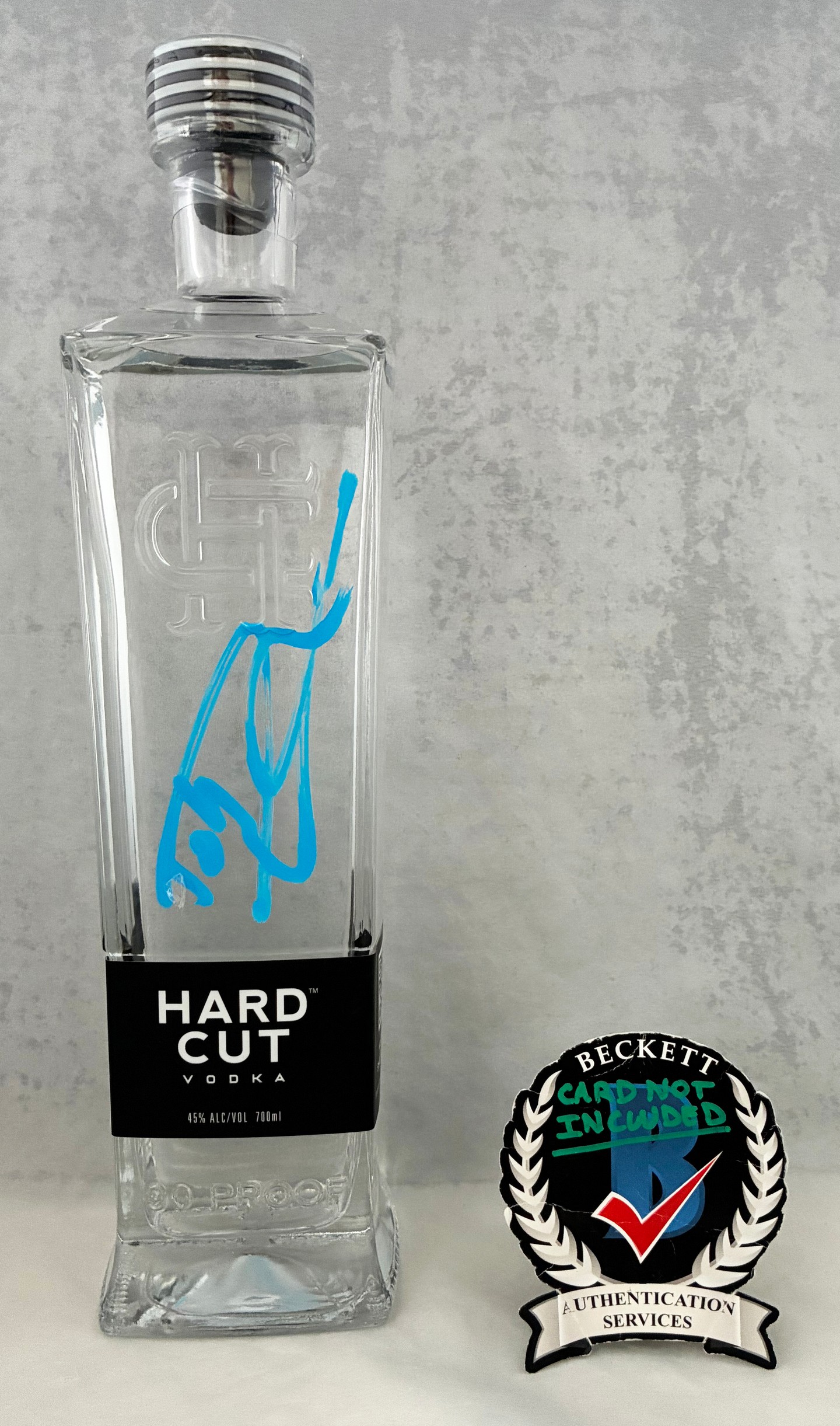 Dolph Lundgren Signed Empty Bottle Vodka Ivan Drago Rocky Beckett BAS 1