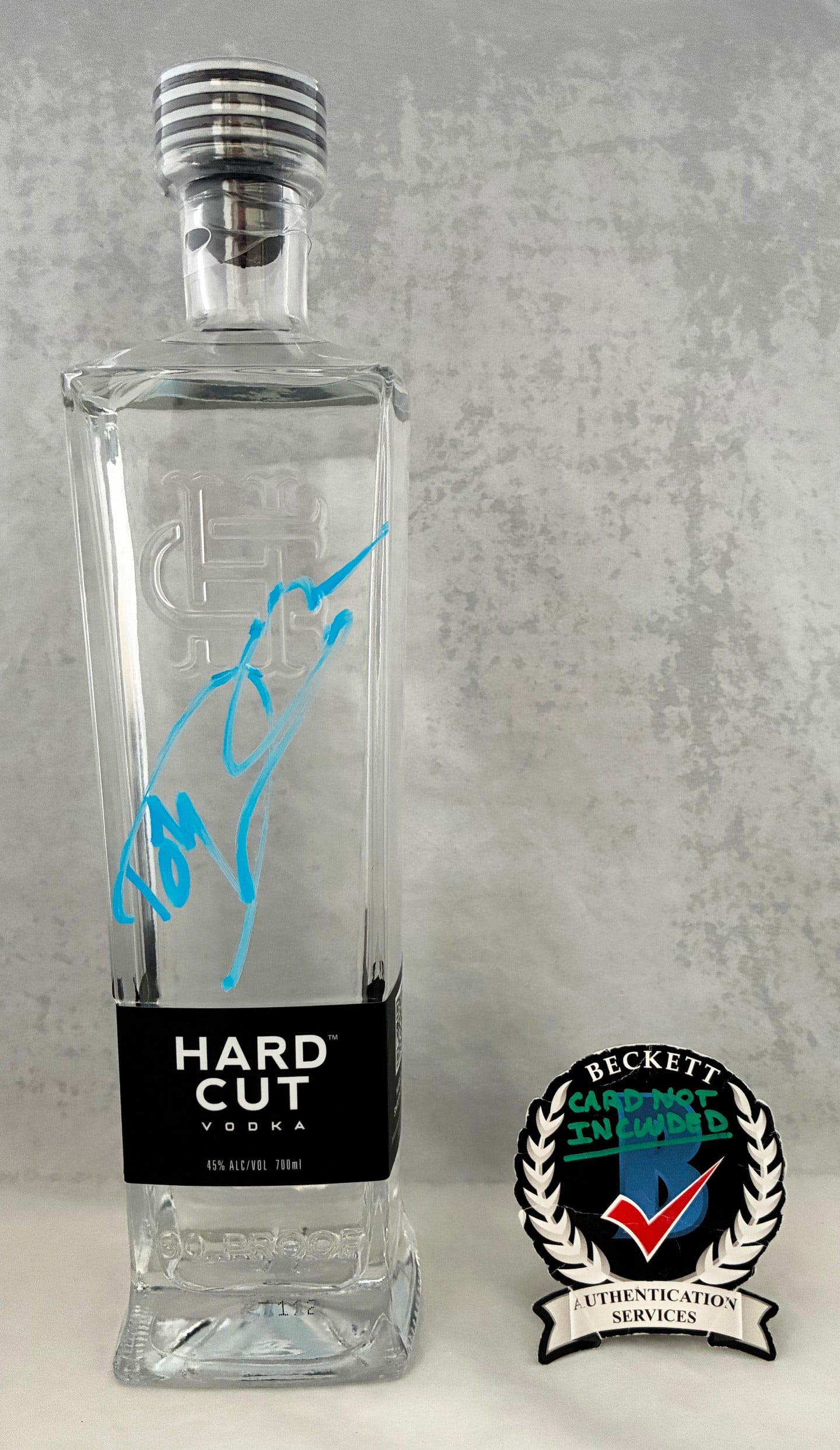 Dolph Lundgren Signed Empty Bottle Vodka Ivan Drago Rocky Beckett BAS 2