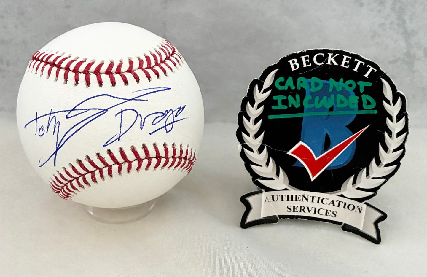 Dolph Lundgren Signed Baseball Ivan Drago Rocky Beckett BAS