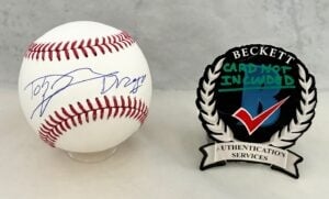 Dolph Lundgren Signed Baseball Ivan Drago Rocky Beckett BAS 1