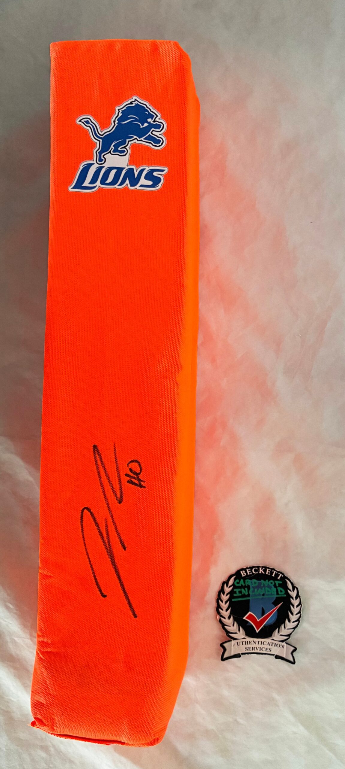 Jahmyr Gibbs Signed Pylon Detroit Lions Beckett BAS