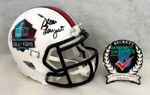 Steve Largent Signed HOF Mini Helmet Seattle Seahawks Beckett BAS