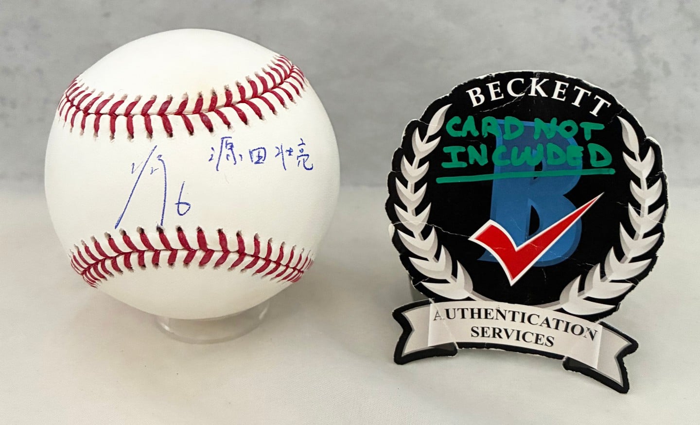 Sosuke Genda Signed Authentic MLB Baseball 2026 WBC Team Japan Beckett BAS