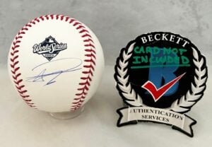 Hyeseong Kim Signed 2025 World Series Baseball Los Angeles Dodgers Beckett BAS