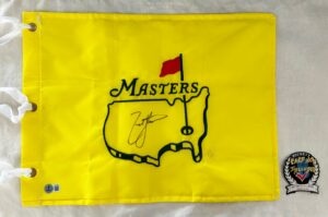 Zach Johnson Signed Undated Masters Flag Beckett BAS