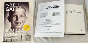 Bill Gates Signed Book My Beginnings Beckett BAS