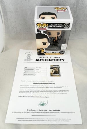 Sidney Crosby Signed Funko Pop Pittsburgh Penguins Beckett BAS