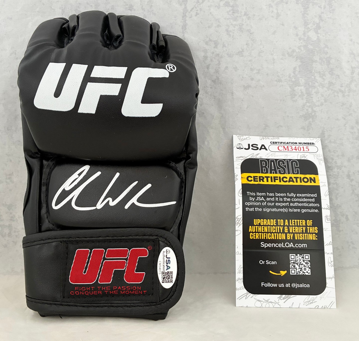 Chris Weidman Signed UFC Glove JSA