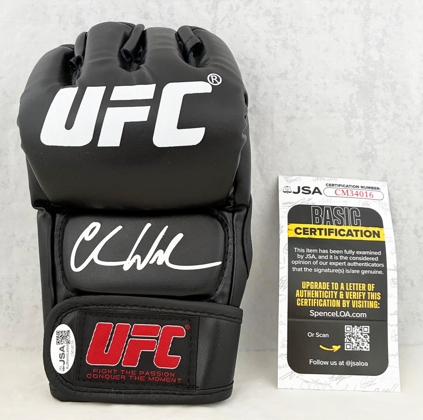 Chris Weidman Signed UFC Glove JSA 1
