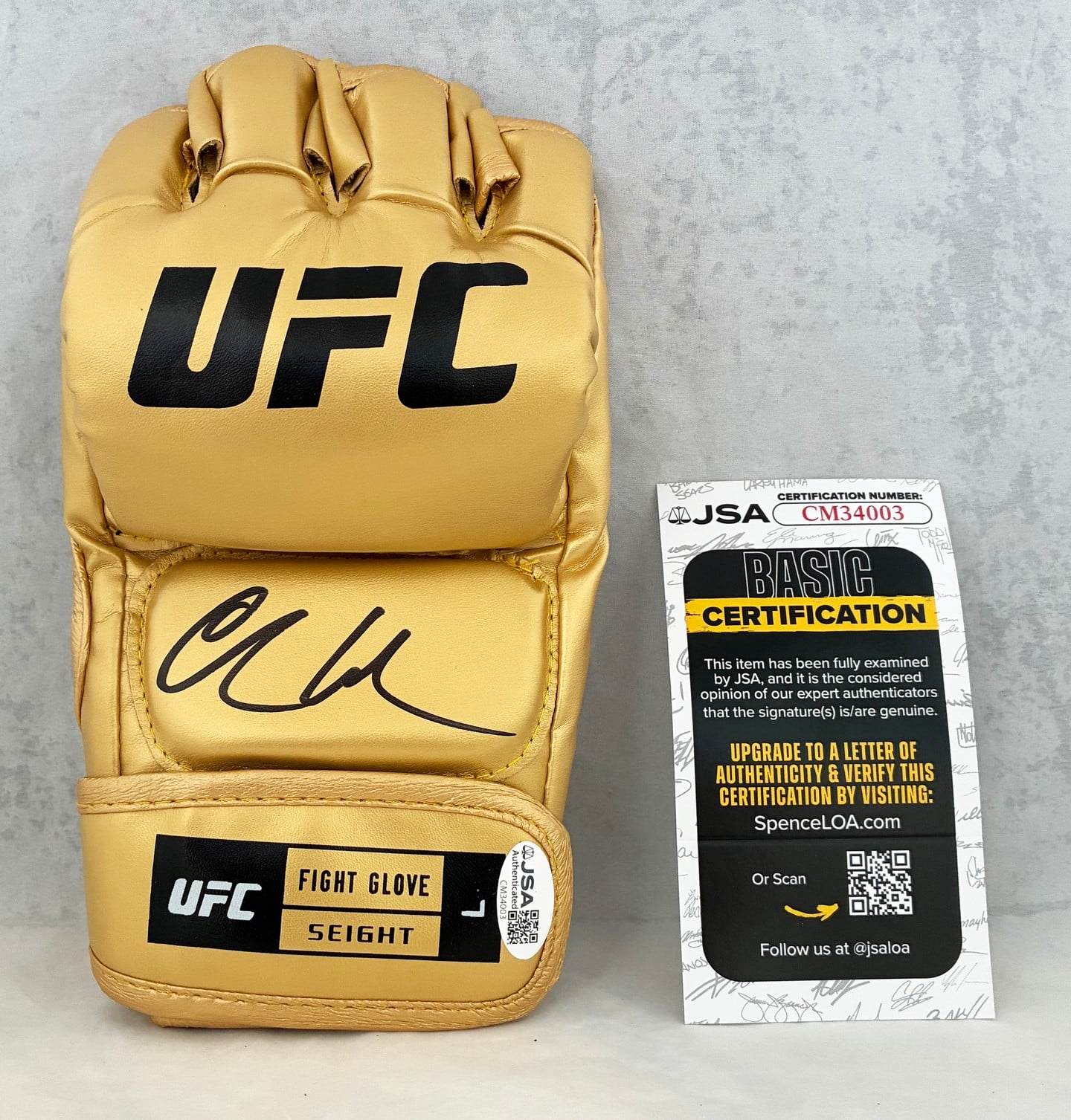 Chris Weidman Signed UFC Glove JSA 2