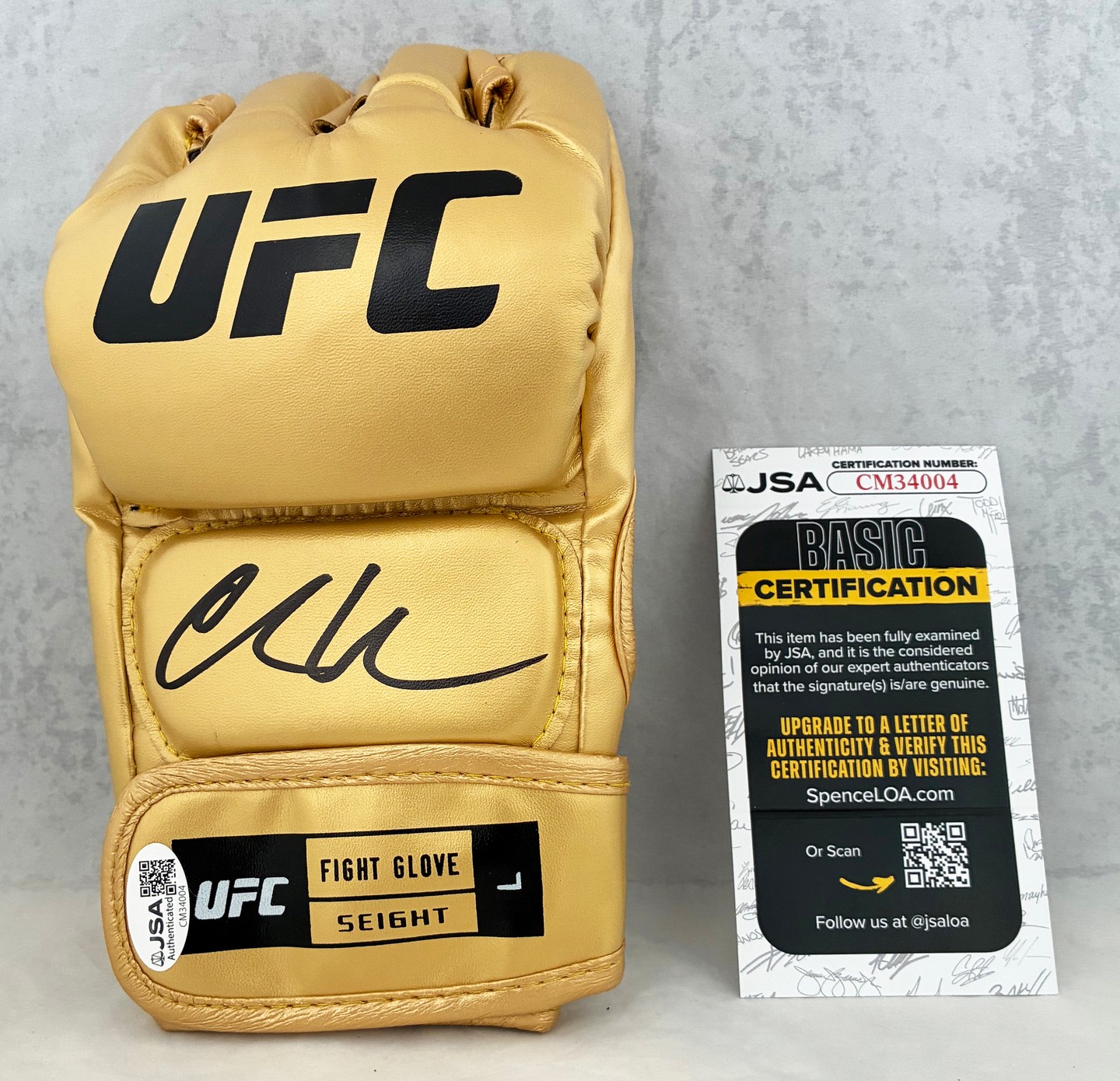 Chris Weidman Signed UFC Glove JSA 3