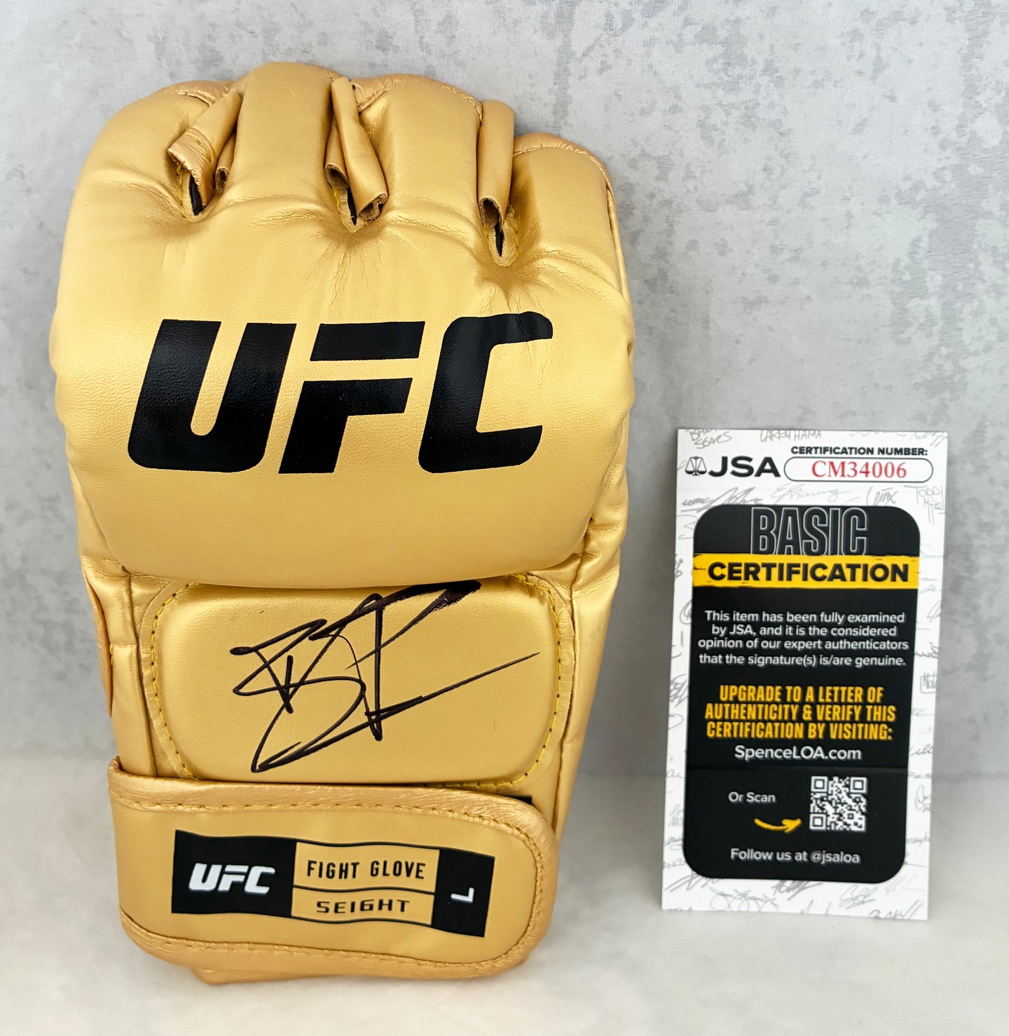 Jiri Prochazka Signed UFC Glove JSA 2