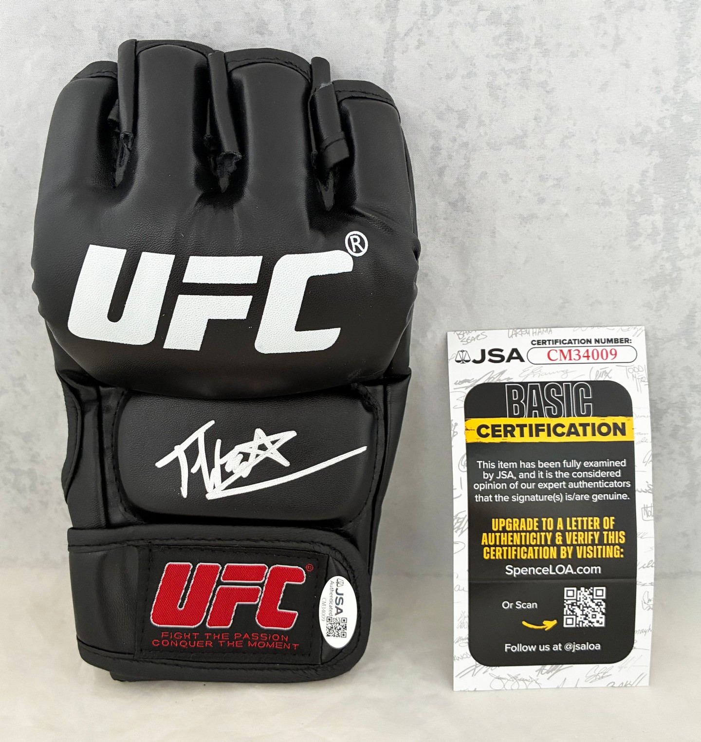 Terrance McKinney Signed UFC Glove JSA 1