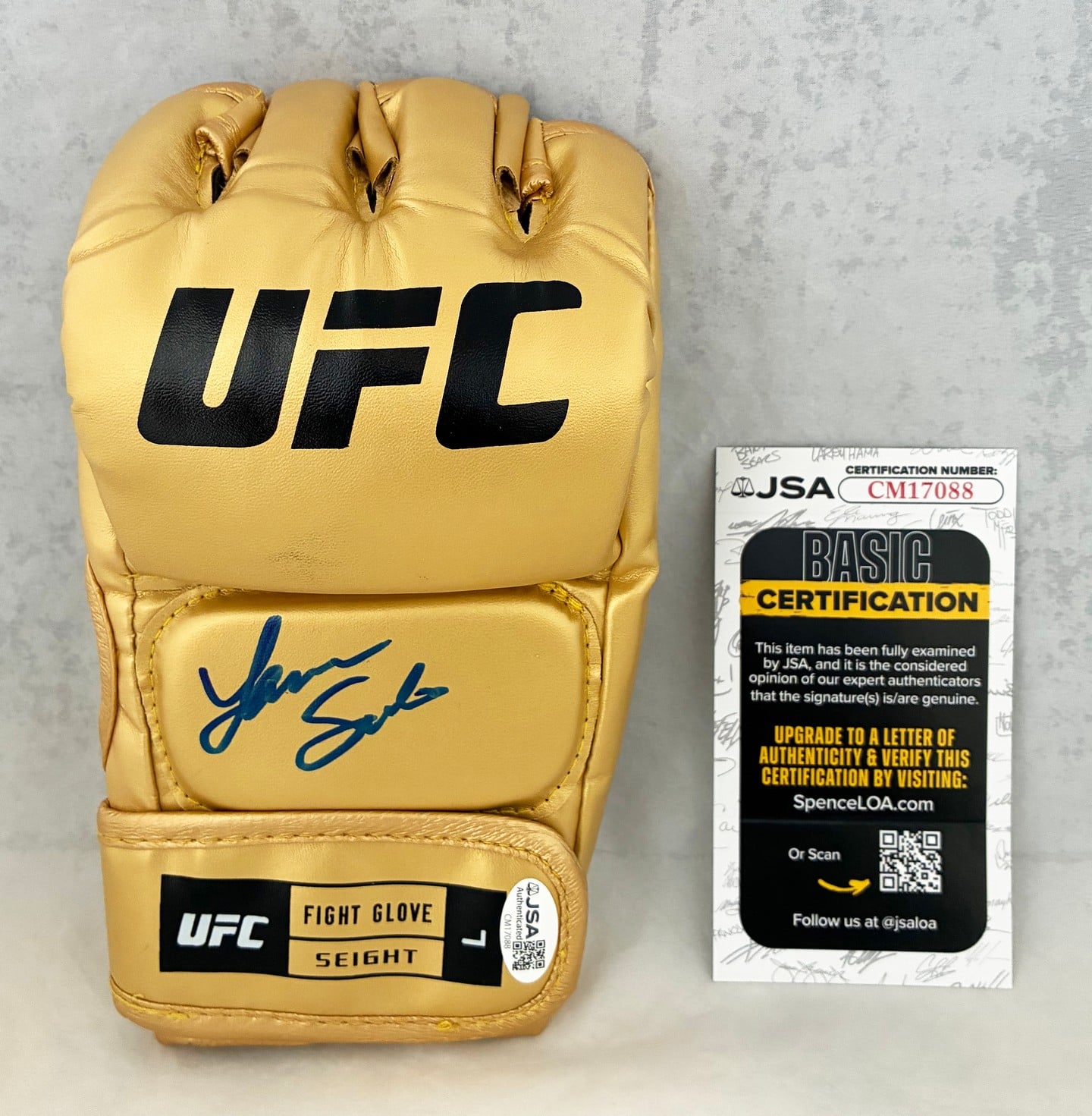 Laura Sanko Signed UFC Glove JSA 2