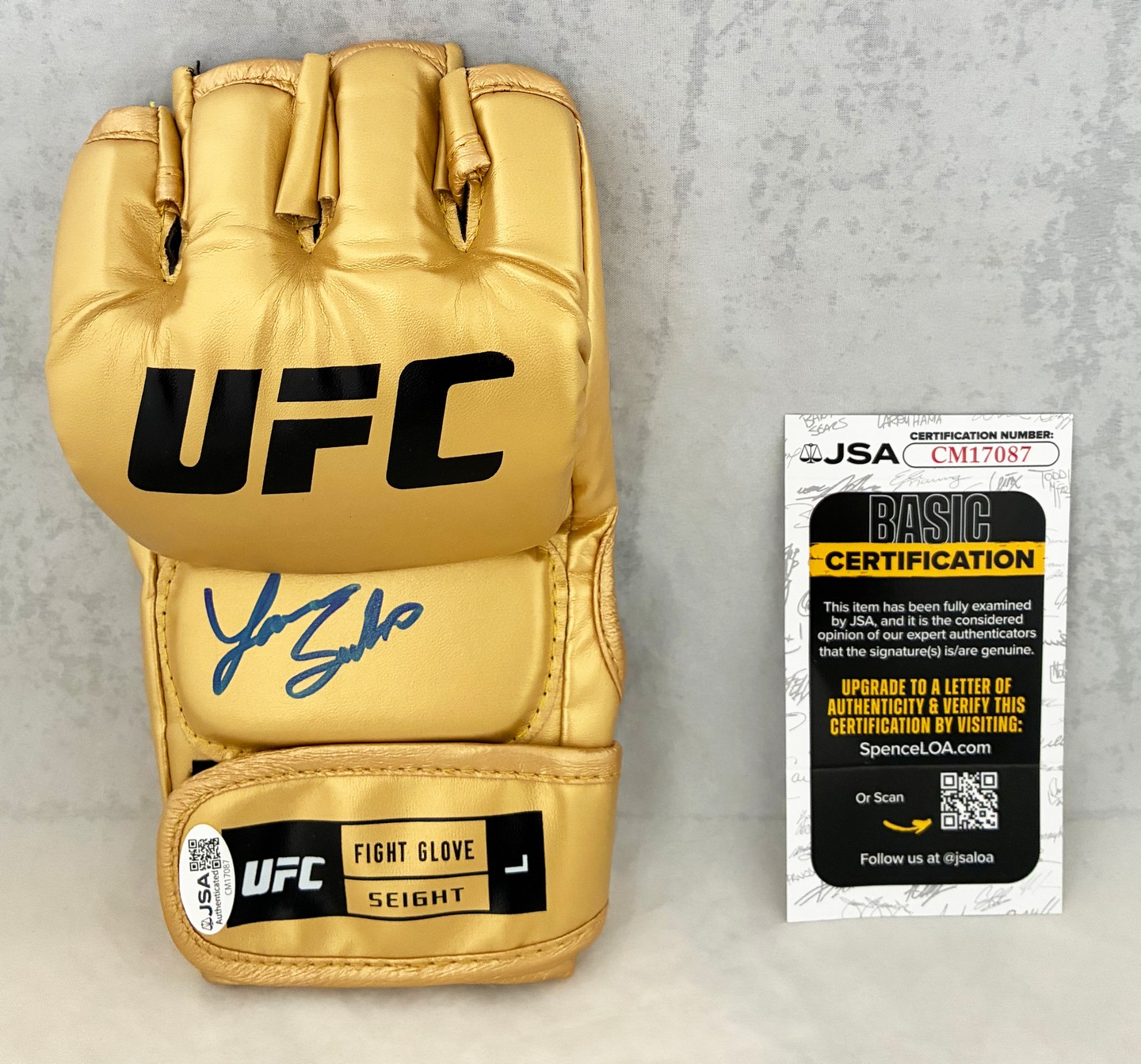 Laura Sanko Signed UFC Glove JSA 3