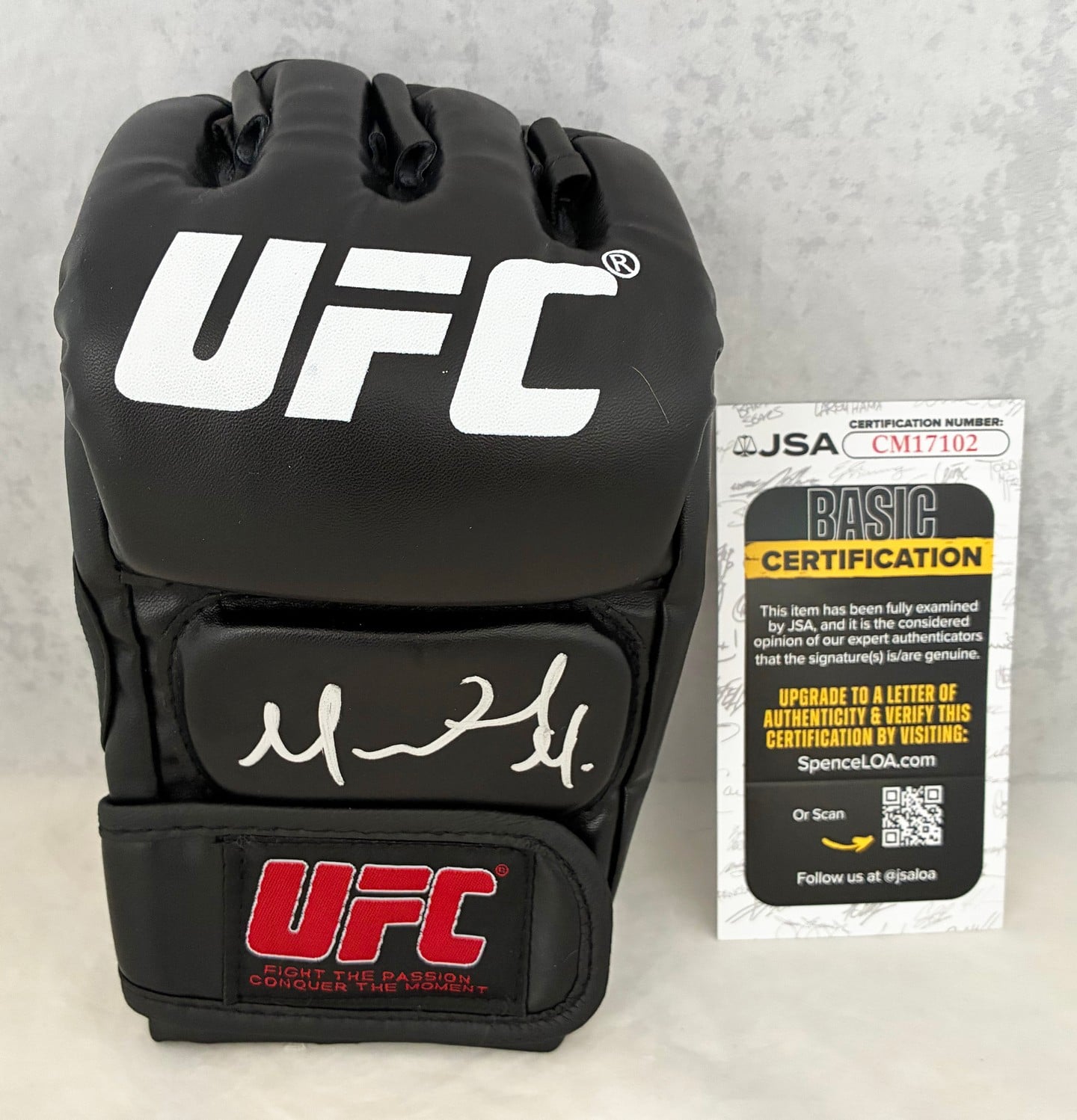 Marquel Mederos Signed UFC Glove JSA