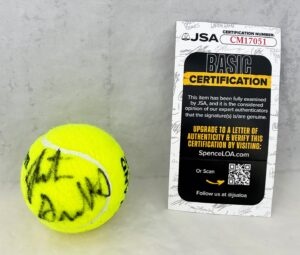 Justin Gimelstob Signed Tennis Ball Roland Garros JSA